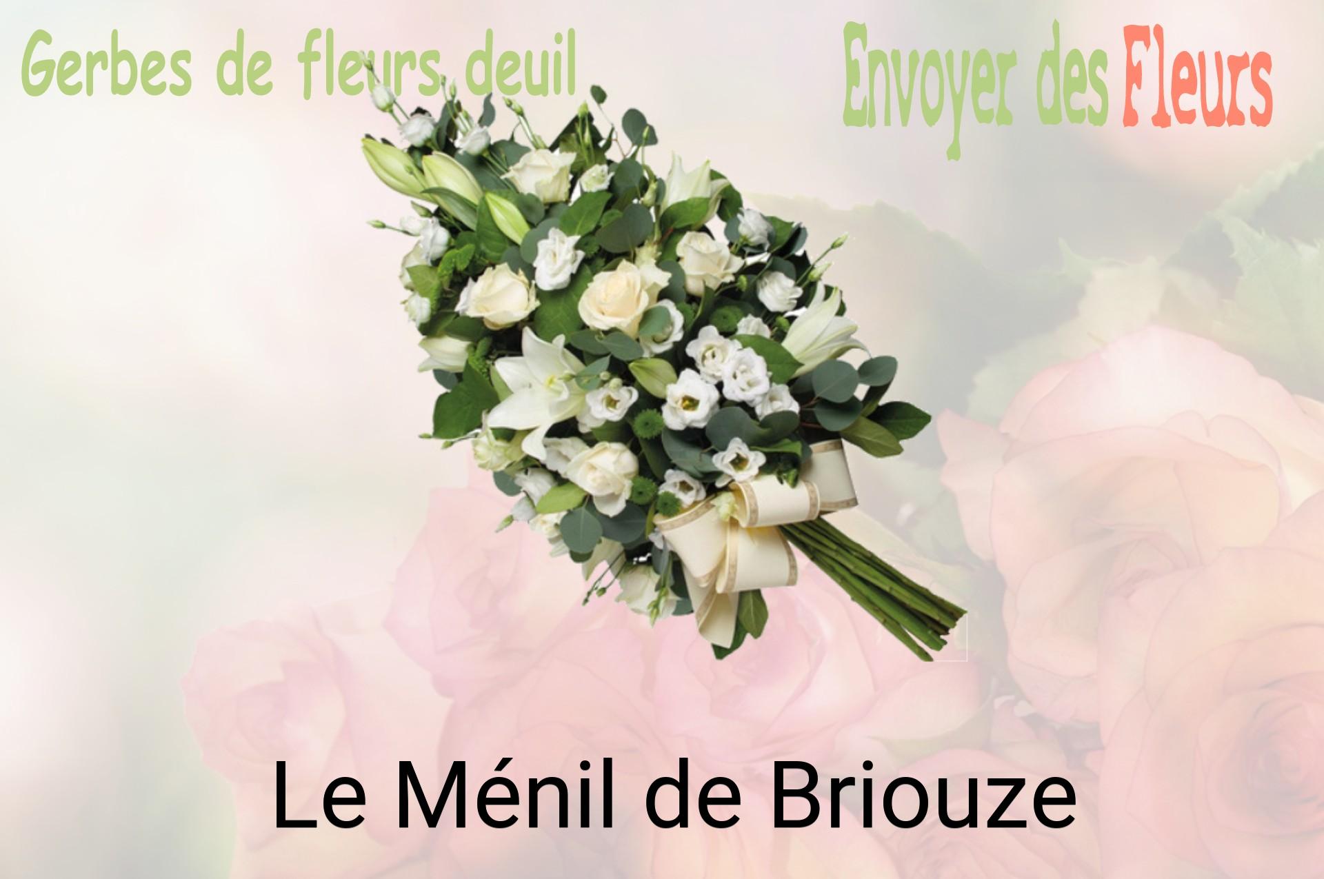 Gerbe de fleurs de deuil livrée à Le Ménil-de-Briouze